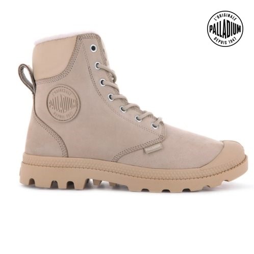 Bottes Palladium Pampa Sport Cuff WPS Homme Kaki Clair | FR CIE947S